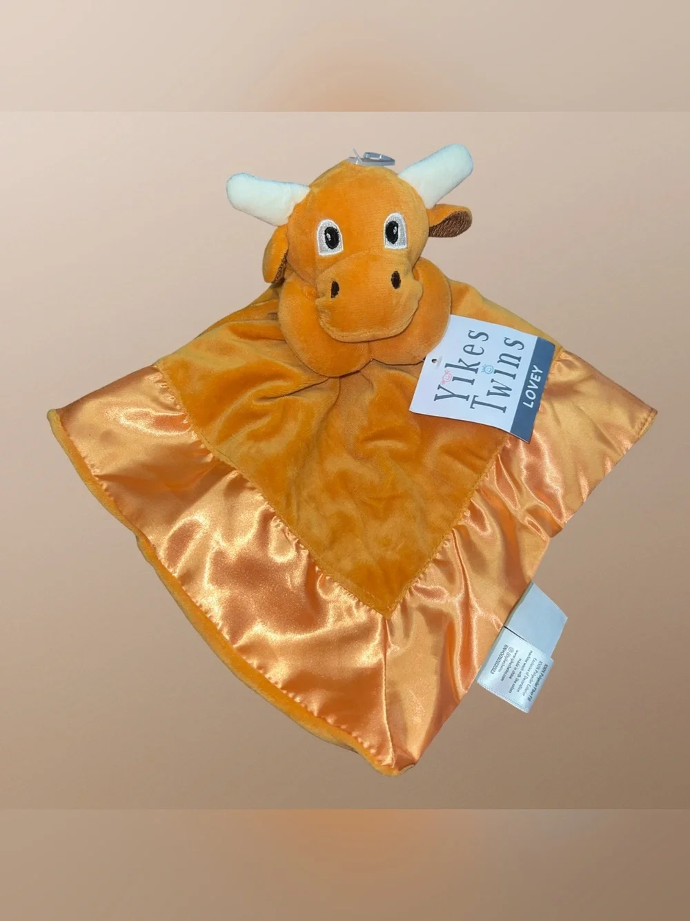 Yikes Twins Longhorn Lovey /baby Security Blanket  20